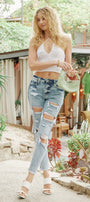 Collie High Rise Mom Jeans - Official Kancan USA