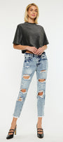 Collie High Rise Mom Jeans - Official Kancan USA