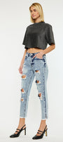 Collie High Rise Mom Jeans - Official Kancan USA