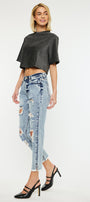 Collie High Rise Mom Jeans - Official Kancan USA