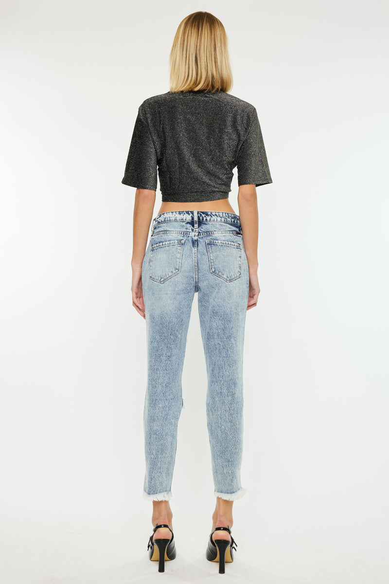 Collie High Rise Mom Jeans - Official Kancan USA