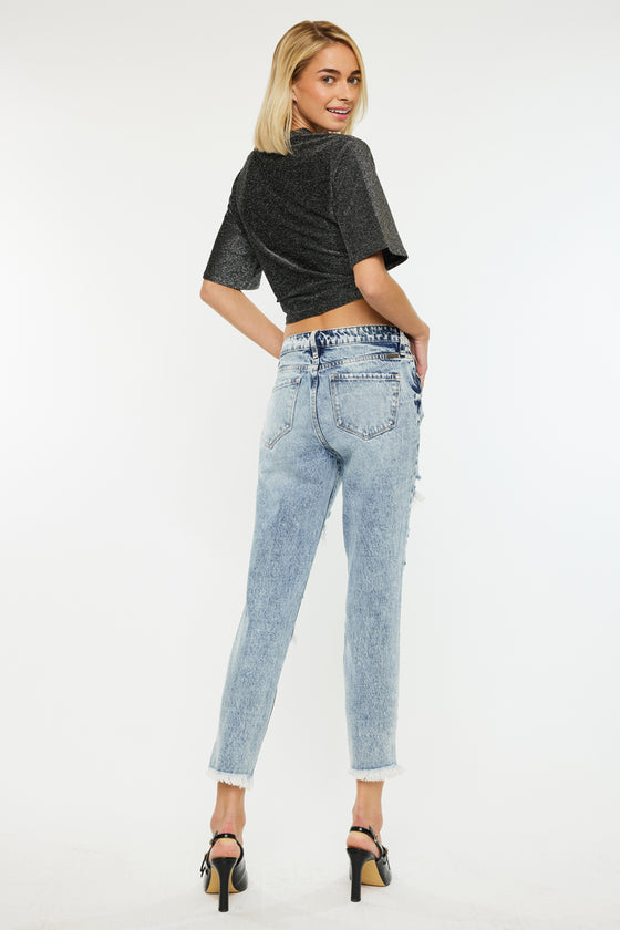 Collie High Rise Mom Jeans - Official Kancan USA