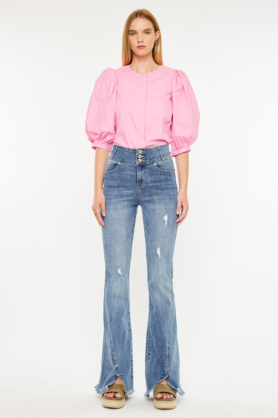 Miranda Ultra High Rise Flare Jeans - Official Kancan USA