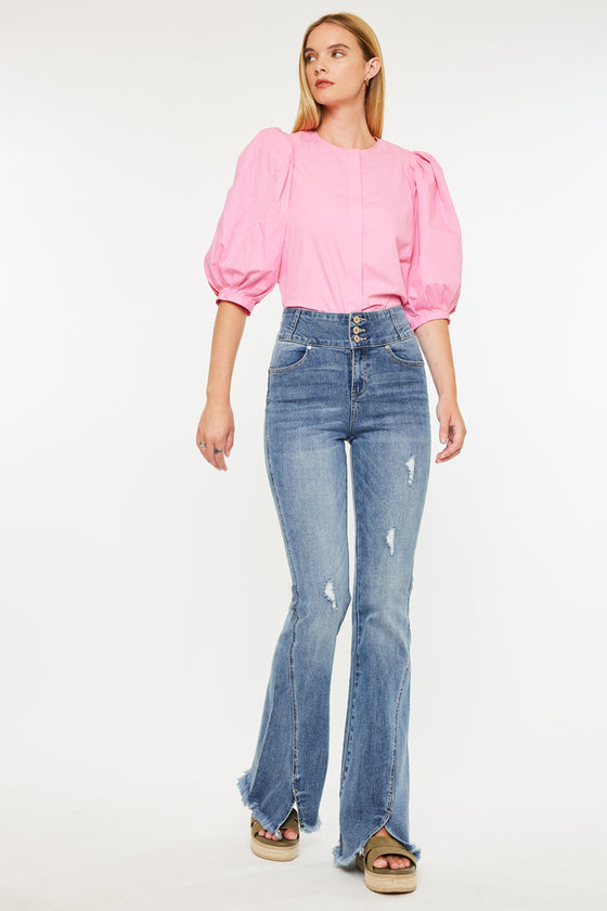 Miranda Ultra High Rise Flare Jeans - Official Kancan USA
