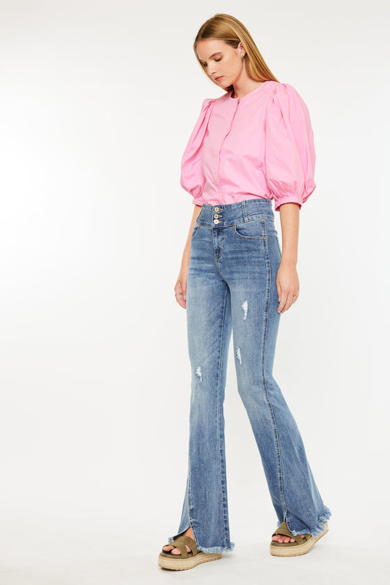 Miranda Ultra High Rise Flare Jeans - Official Kancan USA