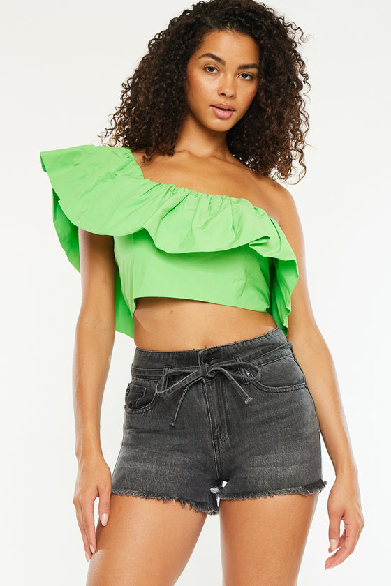 Tamsin Ultra High Rise Belted Shorts - Official Kancan USA
