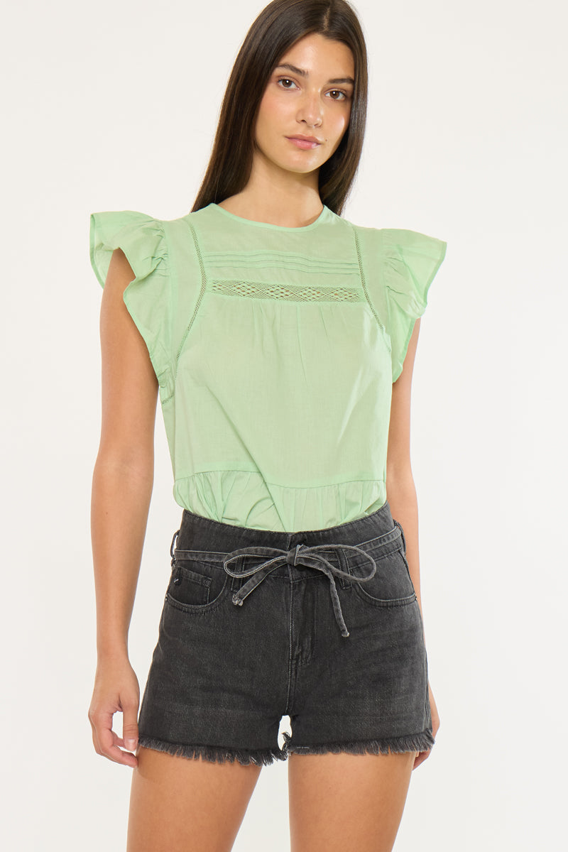 Tamsin Ultra High Rise Belted Shorts - Official Kancan USA