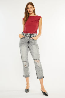  Akali Ultra High Rise Paperbag Boyfriend Jeans - Official Kancan USA