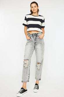  Akali Ultra High Rise Paperbag Boyfriend Jeans - Official Kancan USA