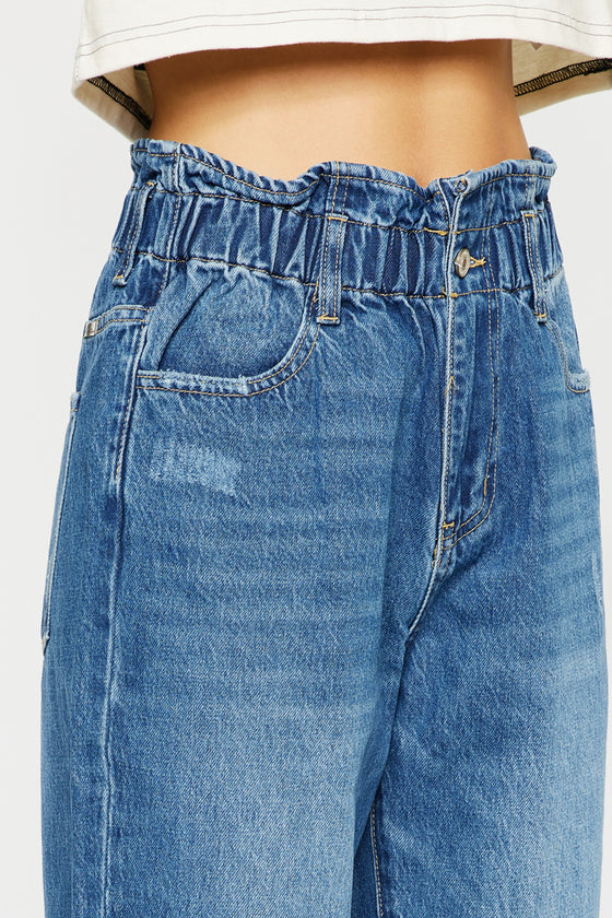 Olivia Ultra High Rise Paperbag Boyfriend Jeans - Official Kancan USA