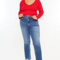Rosemary High Rise Straight Jeans (Plus Size) - Official Kancan USA