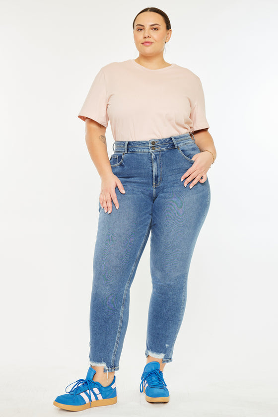 Rosemary High Rise Straight Jeans (Plus Size) - Official Kancan USA