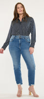 Rosemary High Rise Straight Jeans (Plus Size) - Official Kancan USA