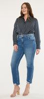Rosemary High Rise Straight Jeans (Plus Size) - Official Kancan USA