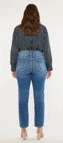 Rosemary High Rise Straight Jeans (Plus Size) - Official Kancan USA