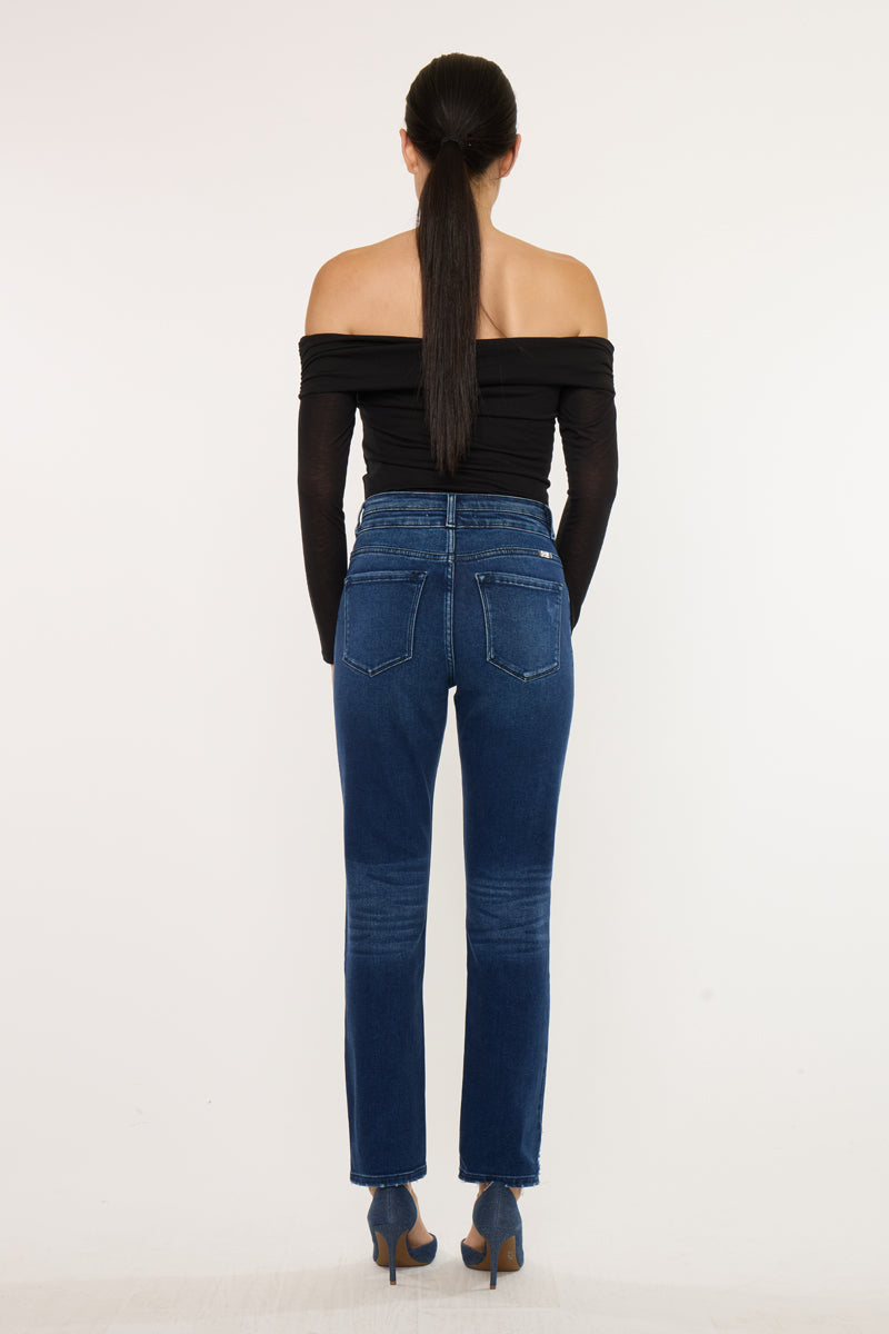 Cadence Ultra High Rise Slim Straight Leg Jeans
