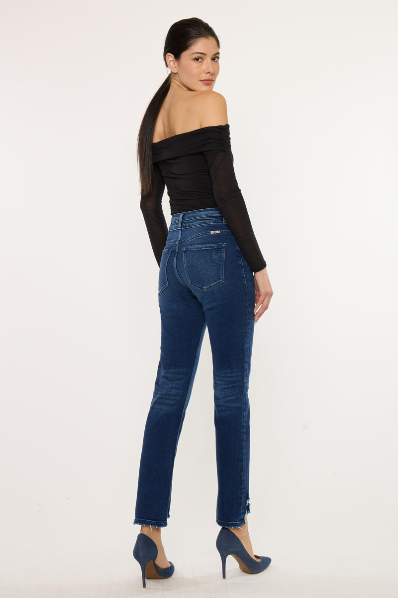 Cadence Ultra High Rise Slim Straight Leg Jeans
