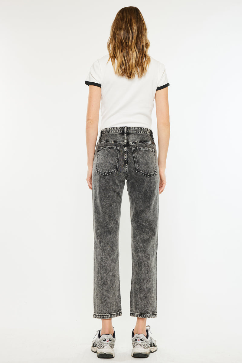 Rita High Rise Slim Straight Fit Leg Jeans - Official Kancan USA