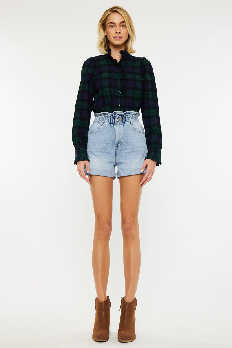 Izzie Paperbag Ultra High Rise Shorts | Kancan USA