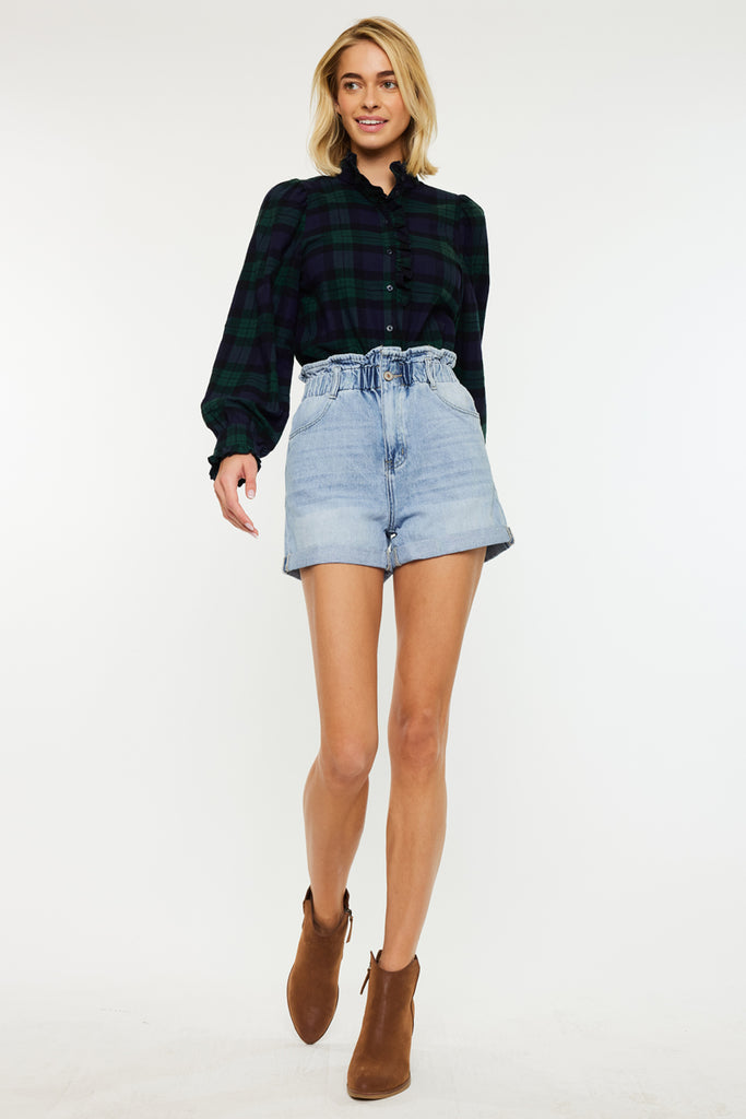 Izzie Paperbag Ultra High Rise Shorts | Kancan USA