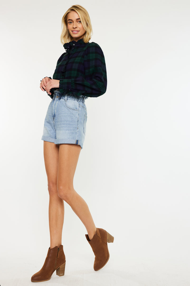 Izzie Paperbag Ultra High Rise Shorts – Kancan USA