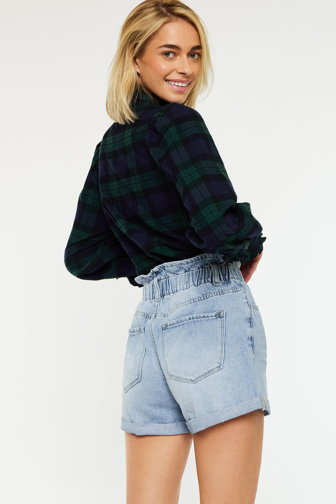 Izzie Paperbag Ultra High Rise Shorts | Kancan USA
