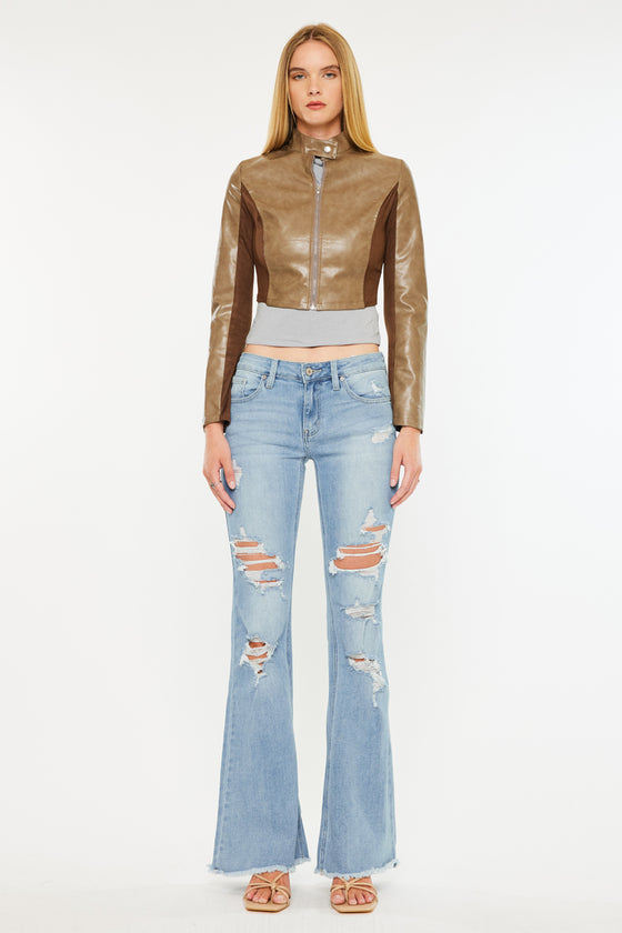 Tara Mid Rise Flare Jeans - Official Kancan USA