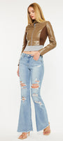 Tara Mid Rise Flare Jeans - Official Kancan USA