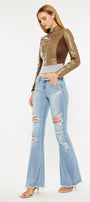 Tara Mid Rise Flare Jeans - Official Kancan USA