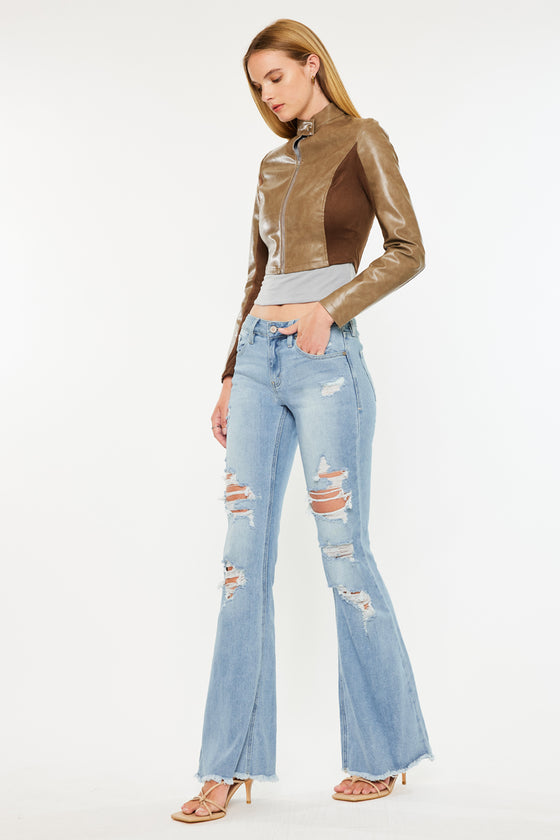 Tara Mid Rise Flare Jeans - Official Kancan USA