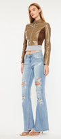 Tara Mid Rise Flare Jeans - Official Kancan USA