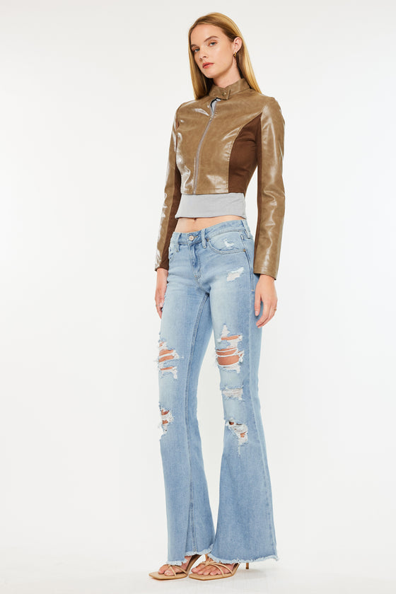Tara Mid Rise Flare Jeans - Official Kancan USA