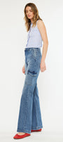 Aspen High Rise Wide Flare Jeans - Official Kancan USA