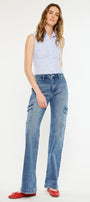 Aspen High Rise Wide Flare Jeans - Official Kancan USA
