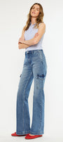 Aspen High Rise Wide Flare Jeans - Official Kancan USA