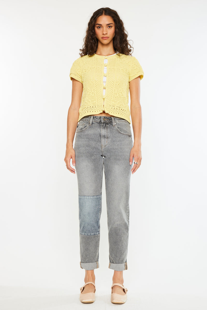 Frankie High Rise Mom Jeans - Official Kancan USA