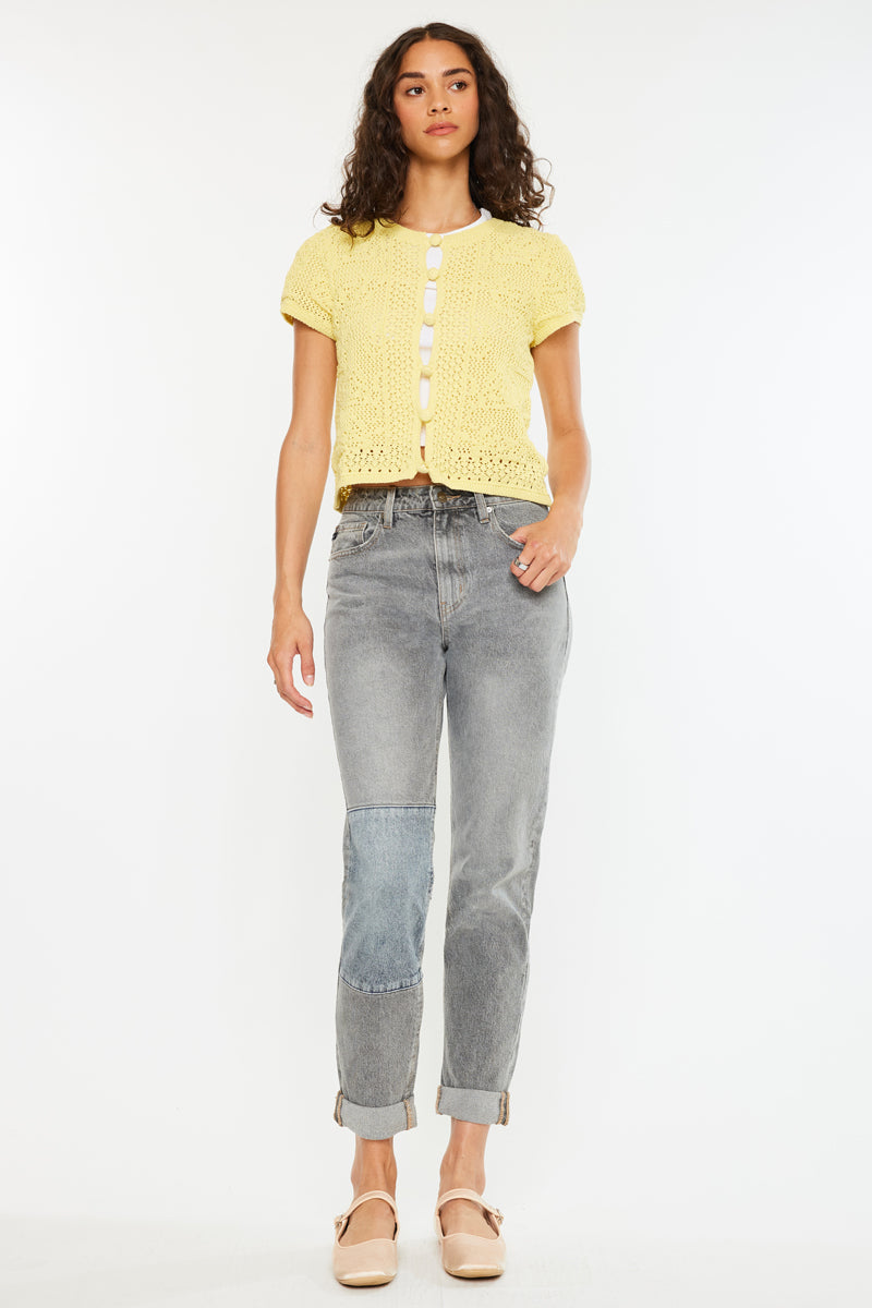 Frankie High Rise Mom Jeans - Official Kancan USA