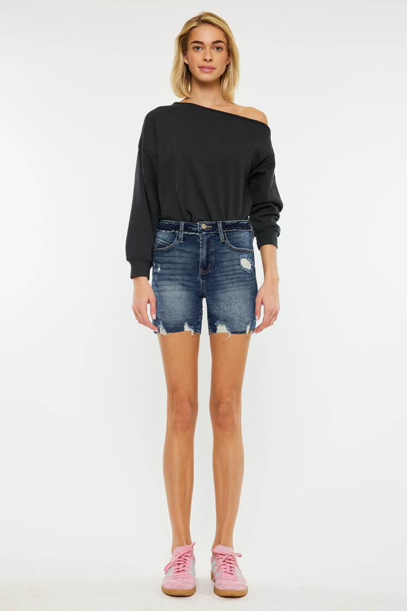 Kari High Rise Mid Shorts - Official Kancan USA