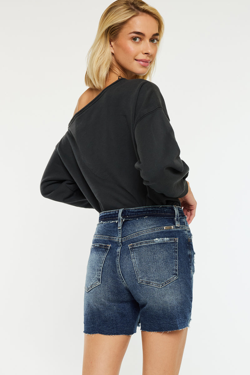 Kari High Rise Mid Shorts - Official Kancan USA