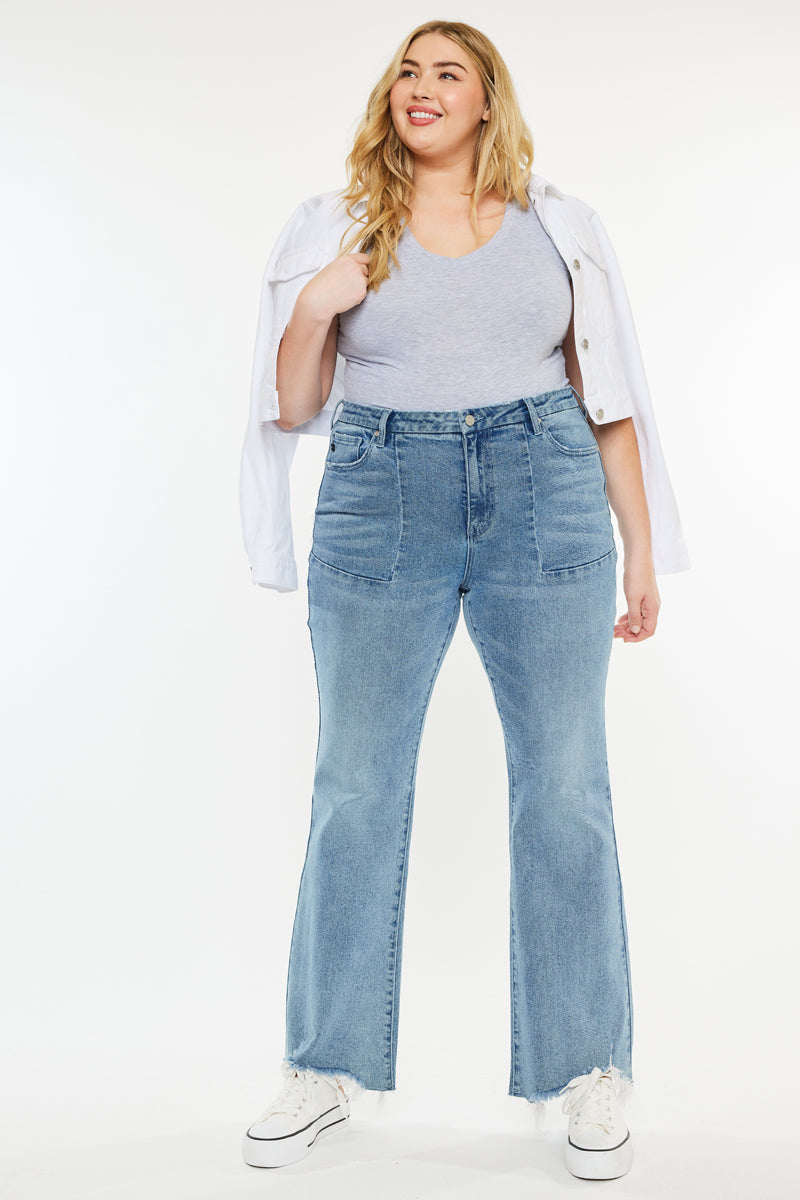 Poppy  High Rise Flare Petite (Plus) - Official Kancan USA