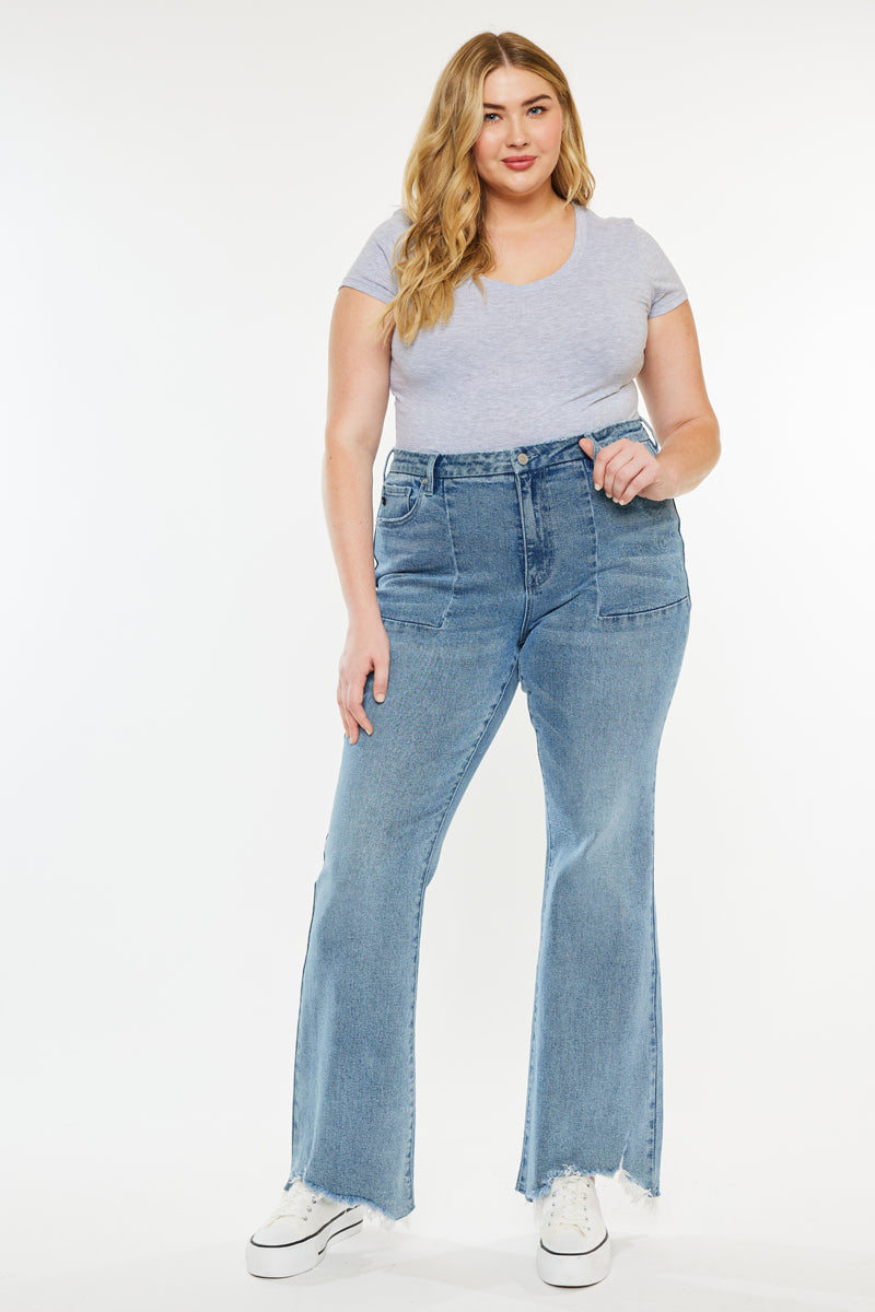 Poppy  High Rise Flare Petite (Plus) - Official Kancan USA