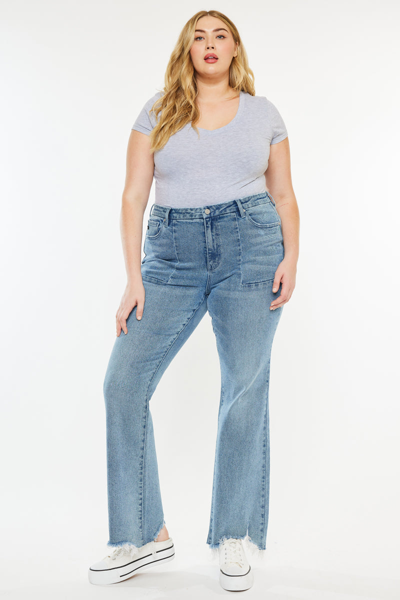 Poppy  High Rise Flare Petite (Plus) - Official Kancan USA