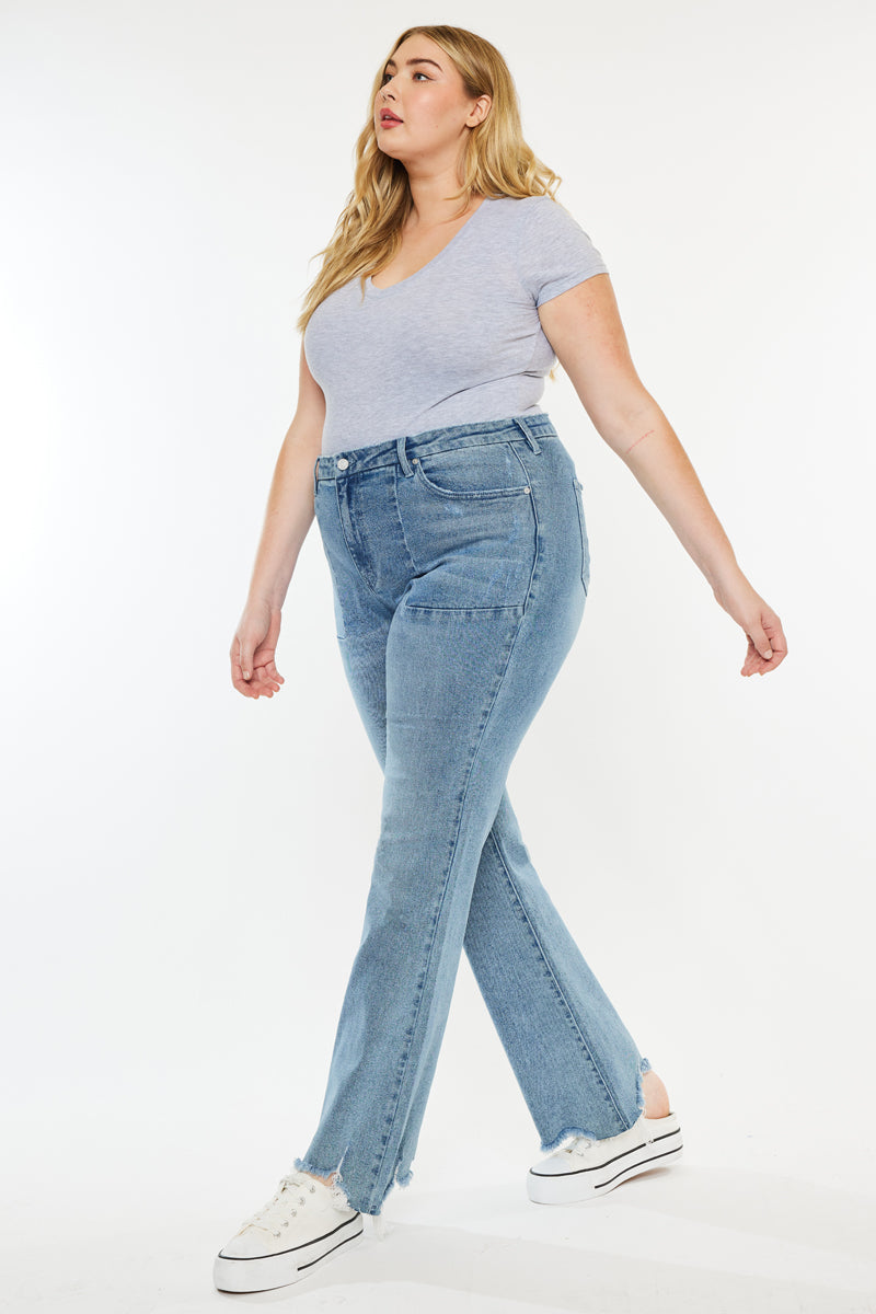 Poppy  High Rise Flare Petite (Plus) - Official Kancan USA