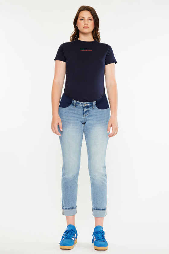 Yasmin Maternity Boyfriend Jeans - Official Kancan USA