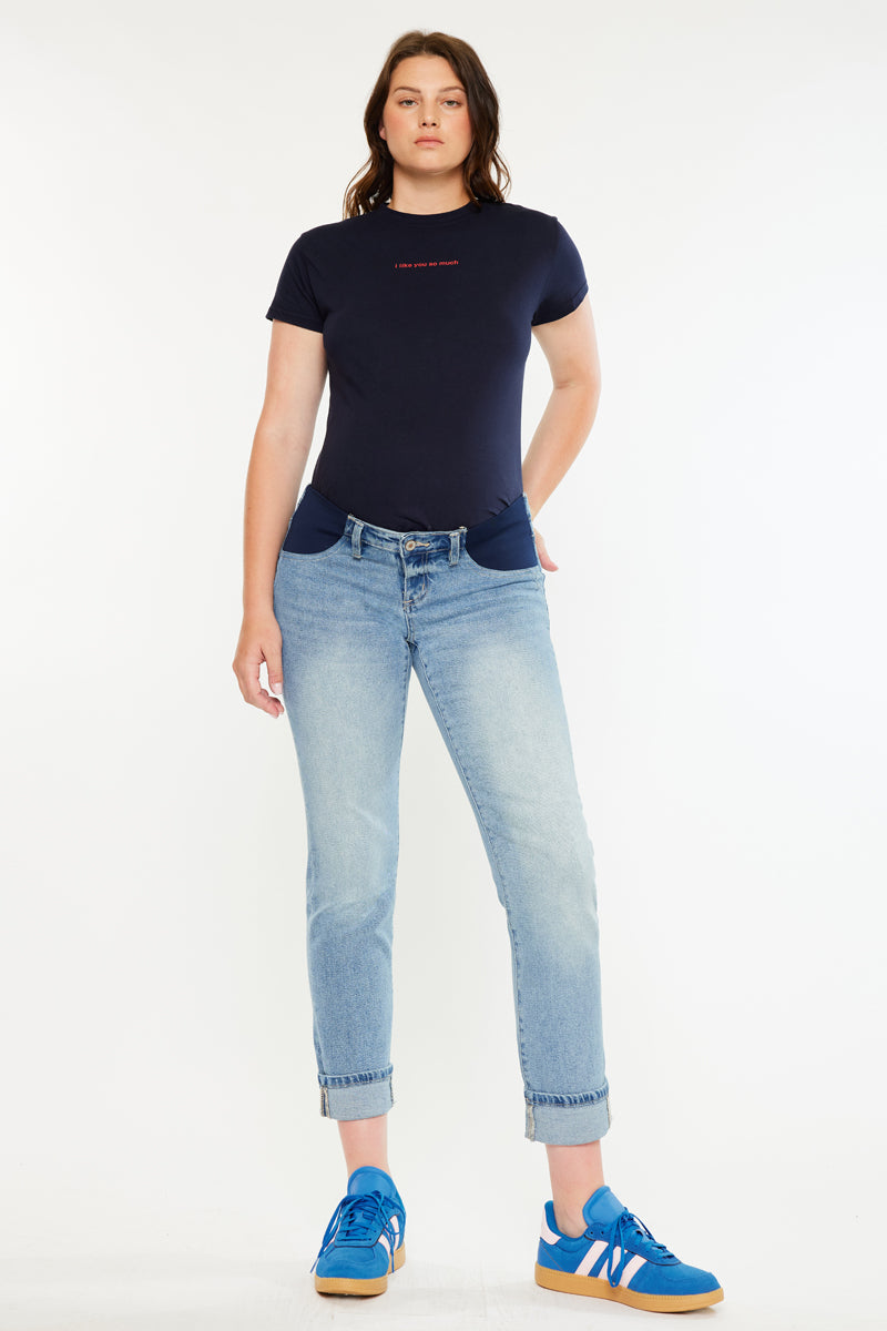 Yasmin Maternity Boyfriend Jeans - Official Kancan USA