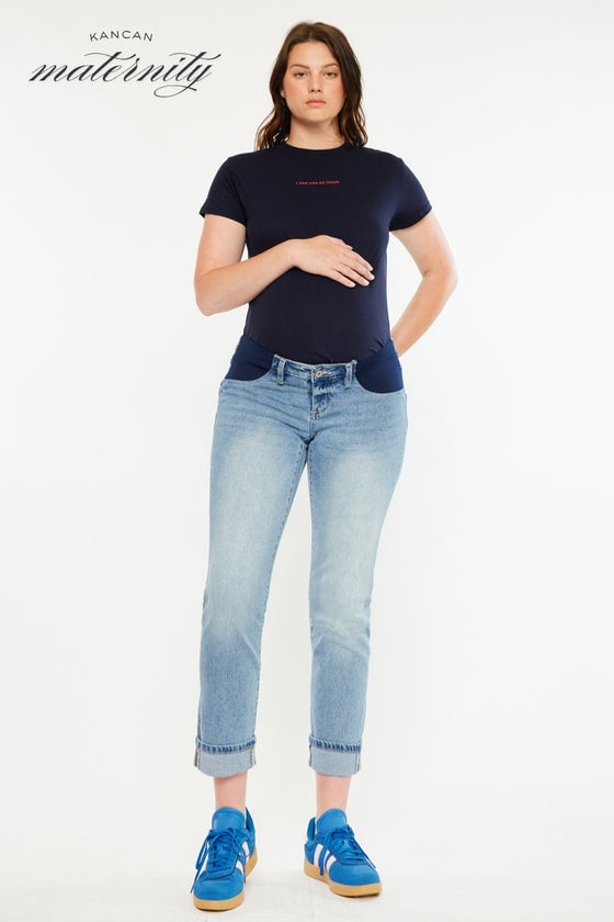 Yasmin Maternity Boyfriend Jeans - Official Kancan USA