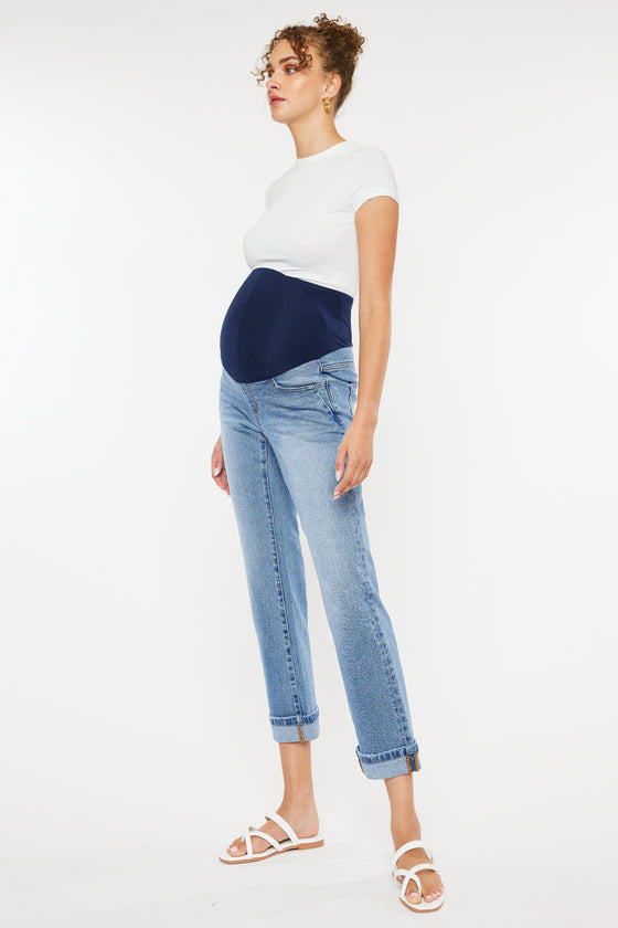 Kindra  Maternity Boyfriend Jeans - Official Kancan USA