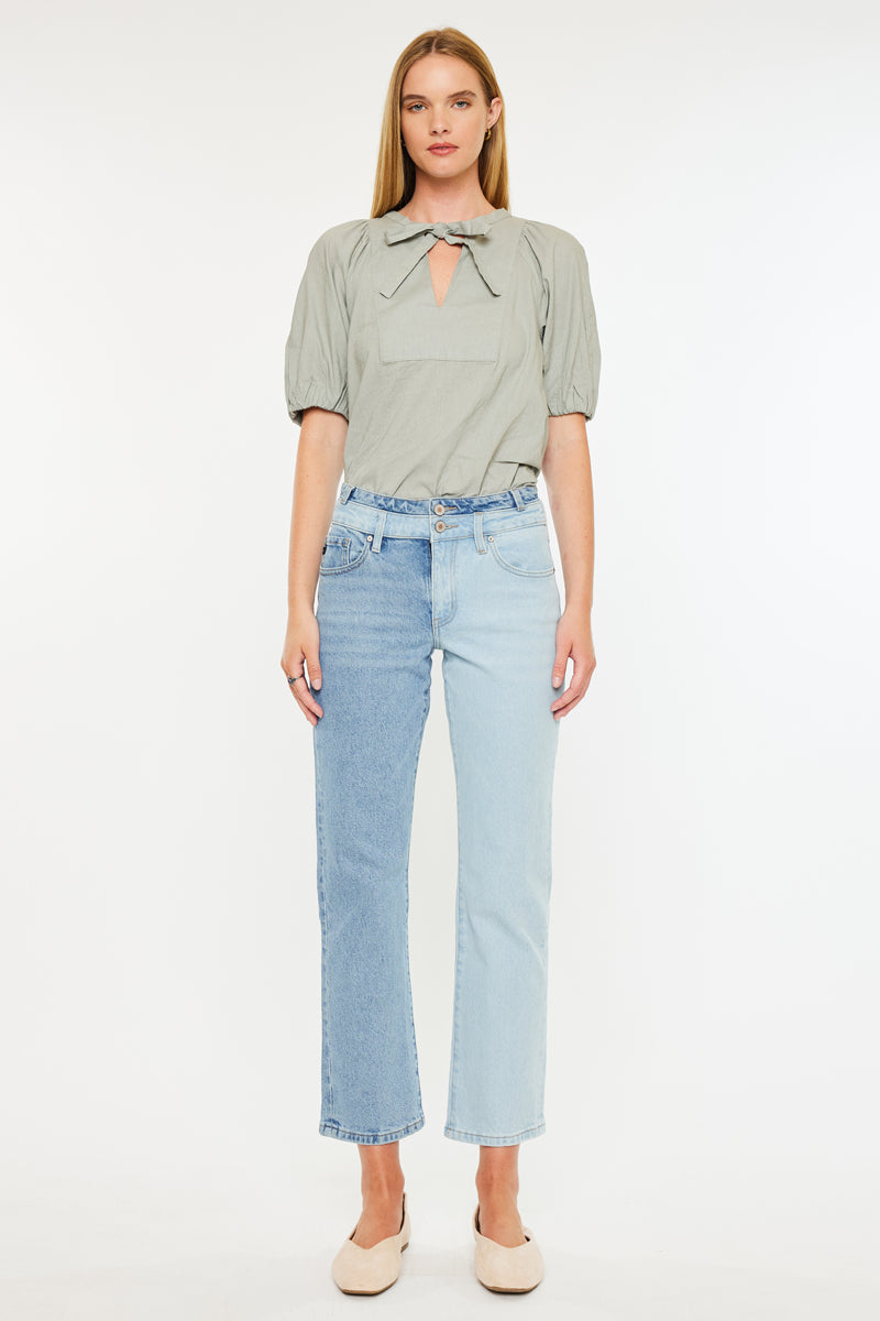 Pearl High Rise Straight Leg  Jeans - Official Kancan USA