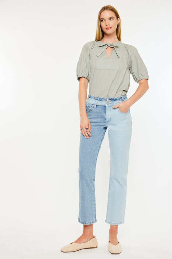 Pearl High Rise Straight Leg  Jeans - Official Kancan USA