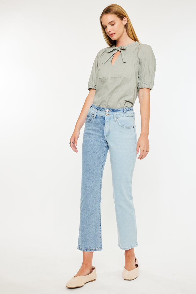 Pearl High Rise Straight Leg  Jeans - Official Kancan USA
